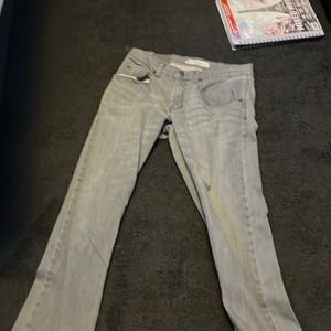 Lees relaxed fit gray jeans